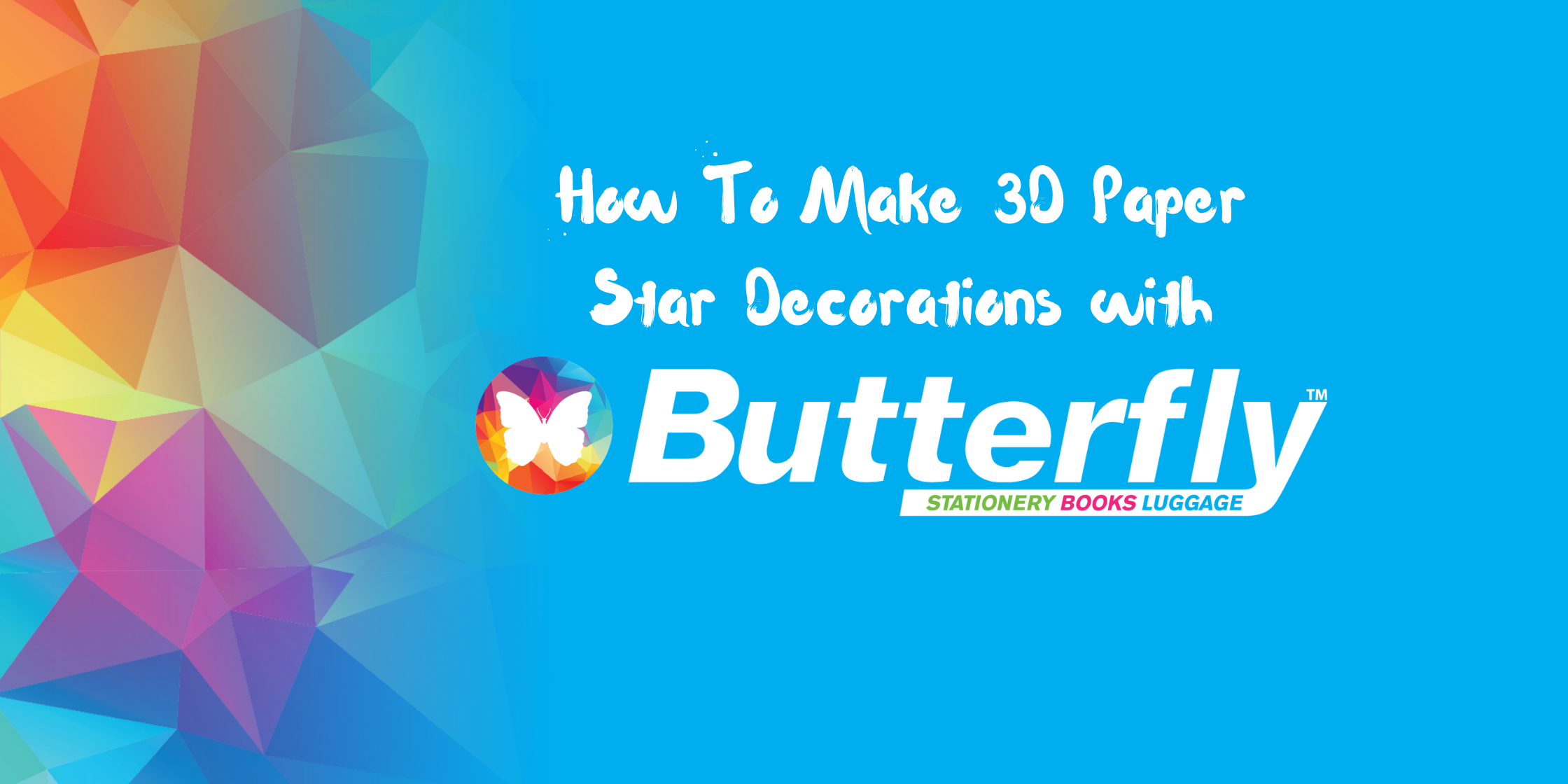 How to make paper stars with Butterfly