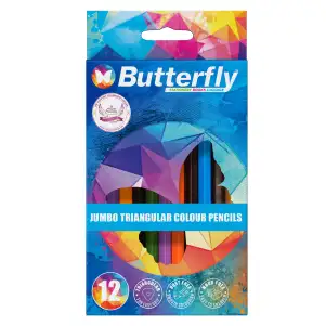 Butterfly and Cupcakes of Hope_Art-range_Jumbo Triangular Colouring Pencils
