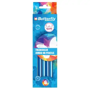 Butterfly and Cupcakes of Hope_Art-range_Triangular Jumbo HB Pencils