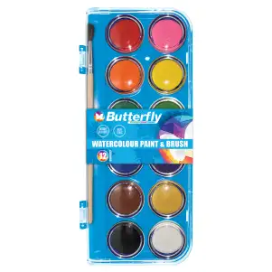 Butterfly and Cupcakes of Hope_Art-range_WATERCOLOUR PAINT BRUSH SET