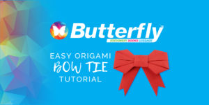 Easy origami bow tie tutorial
